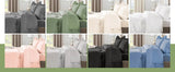 Bedding Set, 7 Pieces King Comforter Set in Green Ruffle, Shabby Chic Bed in A Bag with Premium Brushed Microfiber, Bedding - Omega Lifestyles