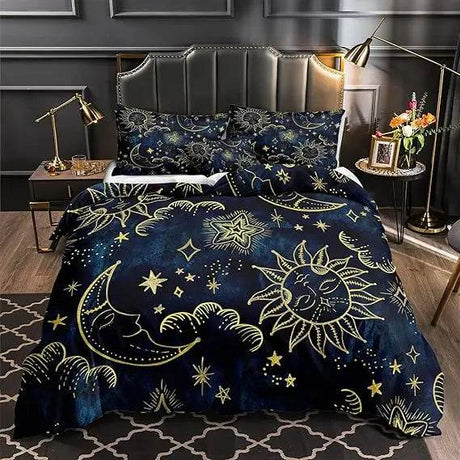 Black Marble Comforter Set Queen Size Gold Metallic Marble Comforter Set Black Gold Marble Pattern Modern Luxury Bedding Set 4 - Omega Lifestyles