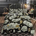 Black Marble Comforter Set Queen Size Gold Metallic Marble Comforter Set Black Gold Marble Pattern Modern Luxury Bedding Set 4 - Omega Lifestyles