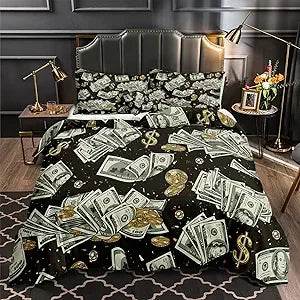 Black Marble Comforter Set Queen Size Gold Metallic Marble Comforter Set Black Gold Marble Pattern Modern Luxury Bedding Set 4 - Omega Lifestyles