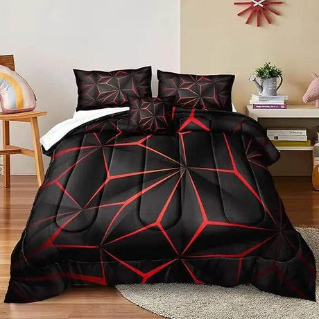 Black Marble Comforter Set Queen Size Gold Metallic Marble Comforter Set Black Gold Marble Pattern Modern Luxury Bedding Set 4 - Omega Lifestyles