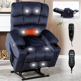 Blue Dual Motor Lift Recliner Chair - Omega Lifestyles