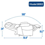 Blue Dual Motor Lift Recliner Chair - Omega Lifestyles