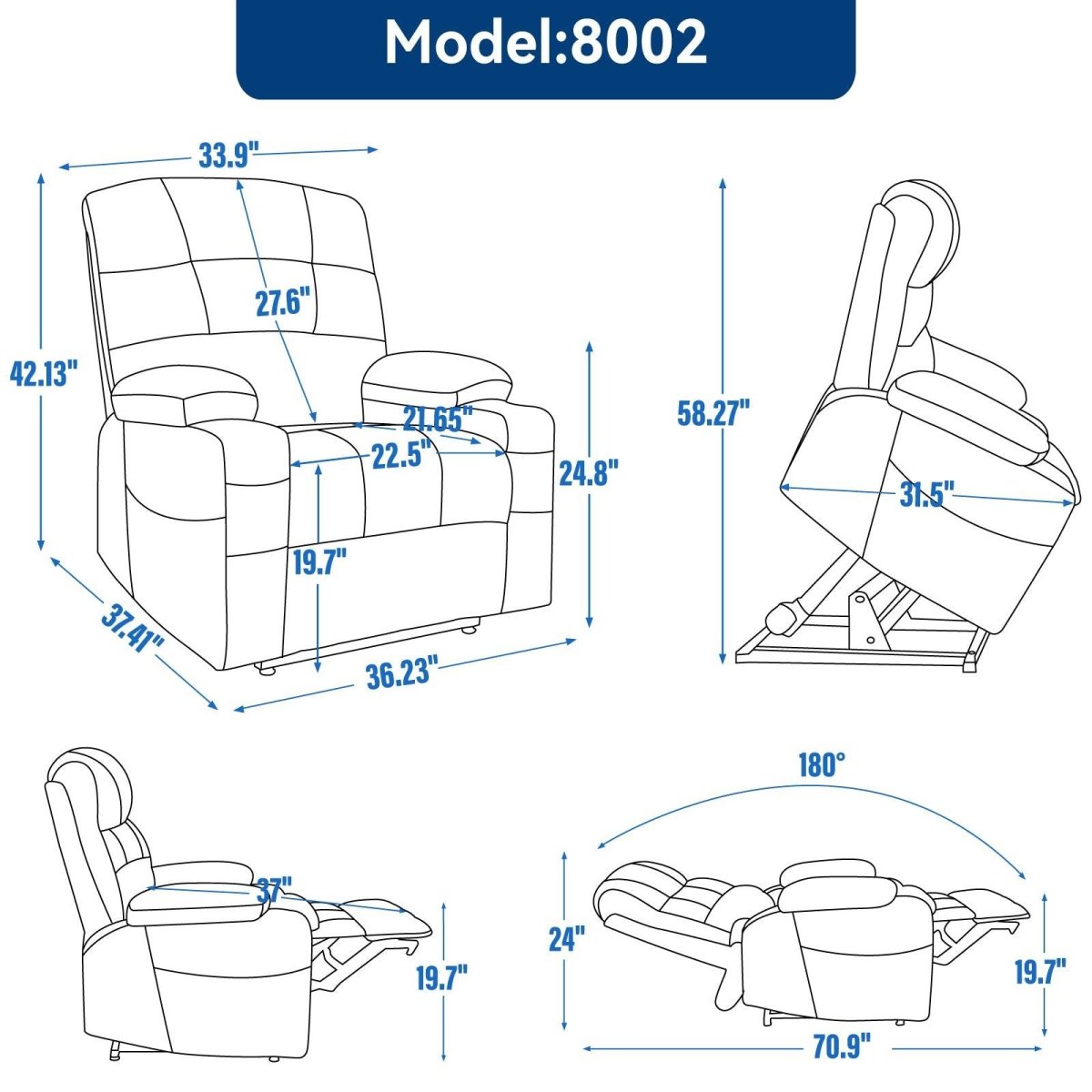 Brown Dual Motor Infinite Position Up to 350 LBS - Sleep Galleria