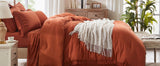 Comforter Set King Size, with Sheets 7 Pieces Boho Tassel Bed in a Bag Soft Lightweight Bedding Sets, All Season Fringe Bed Set - Omega Lifestyles