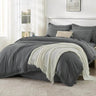 Comforter Set King Size, with Sheets 7 Pieces Boho Tassel Bed in a Bag Soft Lightweight Bedding Sets, All Season Fringe Bed Set - Omega Lifestyles