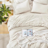Comforter Set King Size, with Sheets 7 Pieces Boho Tassel Bed in a Bag Soft Lightweight Bedding Sets, All Season Fringe Bed Set - Omega Lifestyles