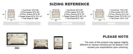 Comforter Set King Size, with Sheets 7 Pieces Boho Tassel Bed in a Bag Soft Lightweight Bedding Sets, All Season Fringe Bed Set - Omega Lifestyles