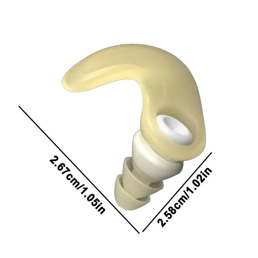 Ear Plugs Noise Cancelling Reusable Noise Isolating Waterproof Silicone Earplugs Hearing Protection EarBuds Student Study Ear - Omega Lifestyles