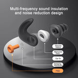 Ear Plugs Noise Cancelling Reusable Noise Isolating Waterproof Silicone Earplugs Hearing Protection EarBuds Student Study Ear - Omega Lifestyles