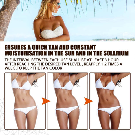 EELHOE Dark Skin Spray Quickly Self Tanning Auxiliary Agent Natural Extract Ingredients Gentle Body Essential Oil Beach Supplies - Sleep Galleria