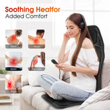 Electric Heating Back Waist Massager Shoulder Back Vibration Massage Cushion Mat for Chair Sofa Car Office Home Back Massage Pad - Omega Lifestyles