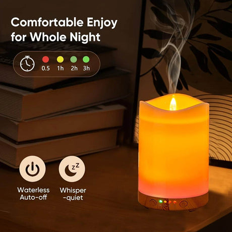 Essential Oil Diffuser Premium 5-in-1 Diffusers For Home Scent Aromatherapy Diffuser Air Desk Humidifier For Bedroom Large Room - Omega Lifestyles