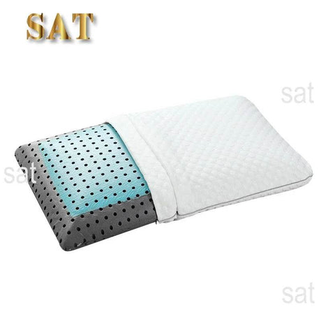 -Factory Price Bedroom memory foam mold pillow with Breathable holes Lavender Charcoal Memory Foam Pillow - Sleep Galleria