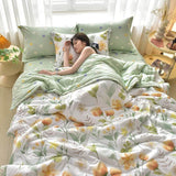 Fashion Skin-friendly Summer Cool Blanket Comfortable Lightweight Air Condition Comforter Machine Washable Quilt for Adults Kid - Sleep Galleria