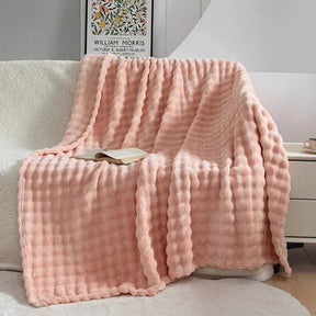 Flannel Fleece Blanket Adult Children Soft Warm Throw Blanket Bed Covers Simple Solid Color Sofa Breathable Bedspreads - Omega Lifestyles