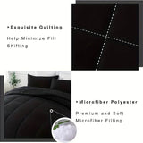 Full Size Bed Comforter Set Soft Breathable All Seasons Bedding with 2/3 pcs,1 Comforter And 1/2 Pillow Shams Machine Washable - Sleep Galleria