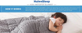 Gray Casual Weighted Blanket Twin for Adults Stress Insomnia Anxiety Heavy Thickened Blanket with Premium Glass Beads - Sleep Galleria