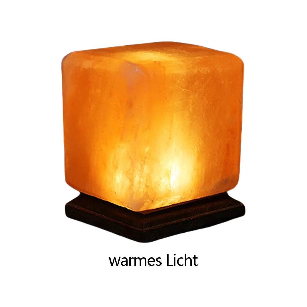 Himalayan Salt Lamp LED Night Light with Base Crystal Salt Rock Lamp LED Atmosphere Lamp Home Bedroom Decoration - Sleep Galleria
