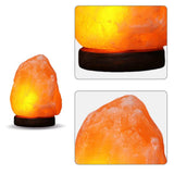 Himalayan Salt Lamp LED Night Light with Base Crystal Salt Rock Lamp LED Atmosphere Lamp Home Bedroom Decoration - Sleep Galleria