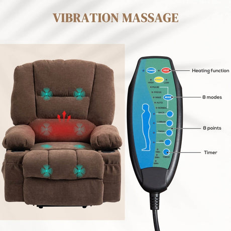 HOMCOM Power Lift Recliner Chair - Sleep Galleria