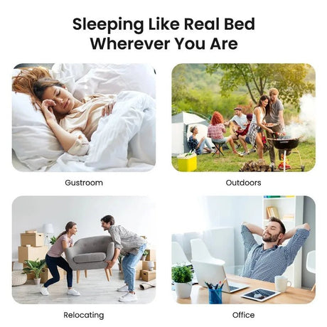 iDOO Air Mattress, Inflatable Airbed with Built - in Pump for Guest Home Camping Travel, 550lb Max, (Twin Size 18") - Sleep Galleria - Sleep Galleria
