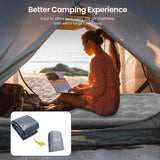 iDOO Queen Size Air Mattress, Inflatable Airbed with Built-in Pump, 650lb MAX - Sleep Galleria