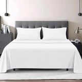 Imperial Homeware 4 pieces Sheet Set including Extra Deep Poket 16" Fitted Sheet Flat Sheet and Pillowcases Soft, Oeko Tex - Omega Lifestyles
