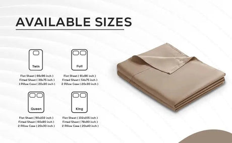 Imperial Homeware 4 pieces Sheet Set including Extra Deep Poket 16" Fitted Sheet Flat Sheet and Pillowcases Soft, Oeko Tex - Omega Lifestyles
