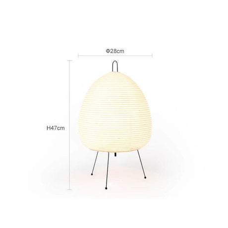 Japanese Design Paper Table Lamp Tripod Rice Paper Table Lamp Japanese Style Lantern Lamp Led Desk Lamp for Bedroom - Sleep Galleria