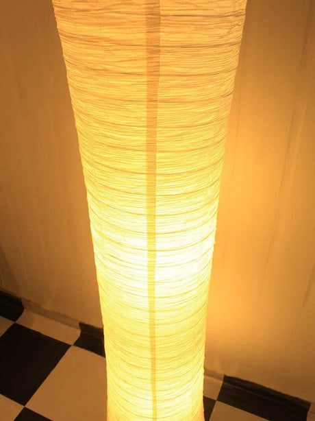 Japanese-style Paper Lampshade Floor Lamp Nordic Minimalist Paper Standing Lamp Bedside Bedroom Study Living Room Lampara Led - Sleep Galleria