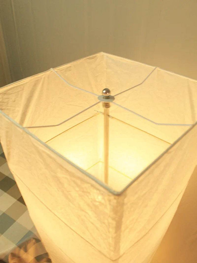 Japanese-style Paper Lampshade Floor Lamp Nordic Minimalist Paper Standing Lamp Bedside Bedroom Study Living Room Lampara Led - Omega Lifestyles