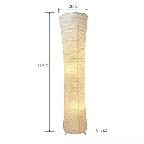 Japanese-style Paper Lampshade Floor Lamp Nordic Minimalist Paper Standing Lamp Bedside Bedroom Study Living Room Lampara Led - Sleep Galleria