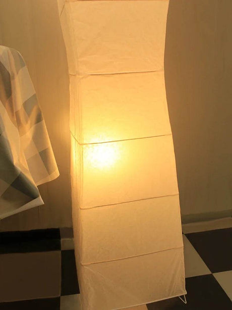Japanese-style Paper Lampshade Floor Lamp Nordic Minimalist Paper Standing Lamp Bedside Bedroom Study Living Room Lampara Led - Sleep Galleria