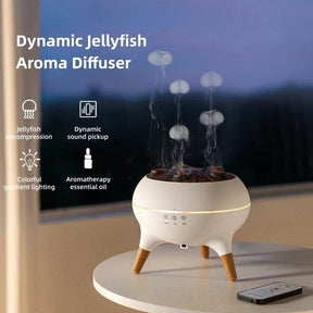 Jellyfish Aroma Humidifier Aromatherapy Diffuser Creative Ultrasonic Essential Oil Diffuser Remote Control Mist Humidifier - Omega Lifestyles