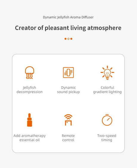 Jellyfish Aroma Humidifier Aromatherapy Diffuser Creative Ultrasonic Essential Oil Diffuser Remote Control Mist Humidifier - Sleep Galleria
