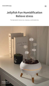 Jellyfish Aroma Humidifier Aromatherapy Diffuser Creative Ultrasonic Essential Oil Diffuser Remote Control Mist Humidifier - Sleep Galleria