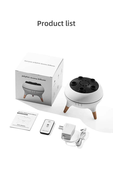 Jellyfish Aroma Humidifier Aromatherapy Diffuser Creative Ultrasonic Essential Oil Diffuser Remote Control Mist Humidifier - Sleep Galleria