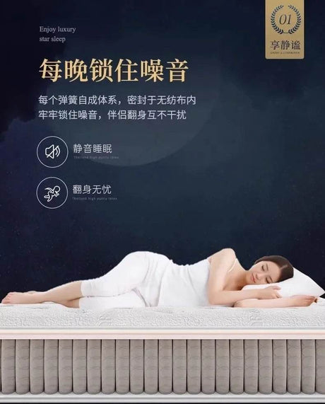 King Sized Latex Mattress Double Modern Latex Luxury Memory Foam Mattress High Quality Queen Colchones Bedroom Furniture - Sleep Galleria