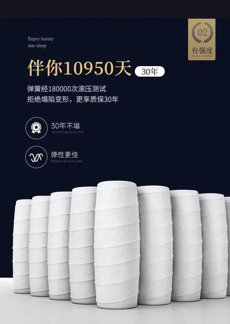 King Sized Latex Mattress Double Modern Latex Luxury Memory Foam Mattress High Quality Queen Colchones Bedroom Furniture - Sleep Galleria