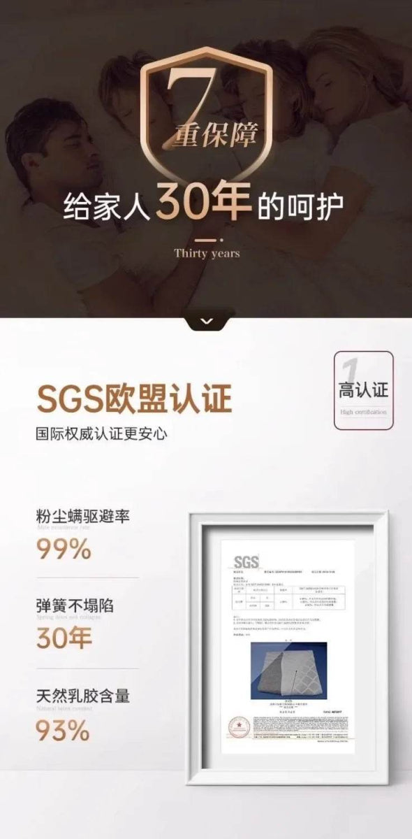 King Sized Latex Mattress Double Modern Latex Luxury Memory Foam Mattress High Quality Queen Colchones Bedroom Furniture - Omega Lifestyles