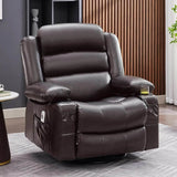 Lazy Boy Oversized Rocker Recliner Chair with Heat & Massage, 360 Swivel, Single Sofa Seat - Omega Lifestyles