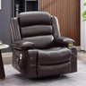 Lazy Boy Oversized Rocker Recliner Chair with Heat & Massage, 360 Swivel, Single Sofa Seat - Omega Lifestyles