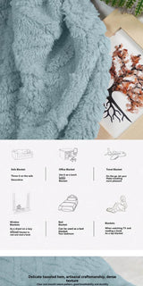 Lightweight Breathable Blanket For Hot Sleepers, Luxury Bedding, Sofa, Bench, Lunch Blanket, Bed Blankets, Multi-color - Omega Lifestyles