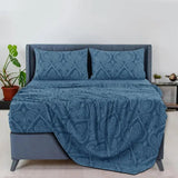 Lux Decor 6Pcs Microfiber Paisley Bed Sheet Set-King Bed Sheet-Hypoallergenic Printed Queen Sheets-16" Deep Pocket Bedding Set - Omega Lifestyles