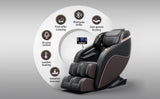 massage chairs full body zero gravity Real Relax 4D Massage Chair SL Guide Rail Full Body and Recliner with Heating and Airbags - Omega Lifestyles