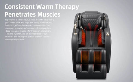 massage chairs full body zero gravity Real Relax 4D Massage Chair SL Guide Rail Full Body and Recliner with Heating and Airbags - Omega Lifestyles