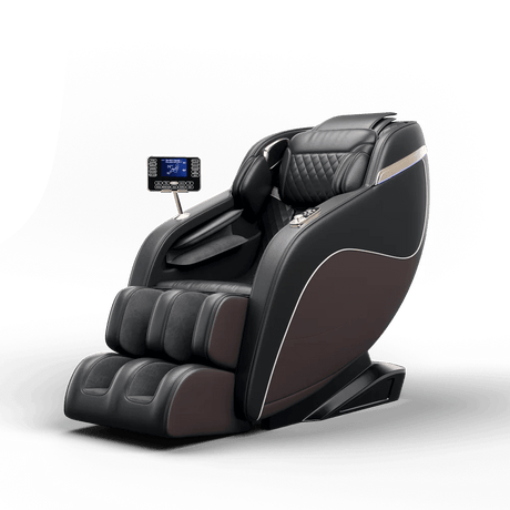 massage chairs full body zero gravity Real Relax 4D Massage Chair SL Guide Rail Full Body and Recliner with Heating and Airbags - Omega Lifestyles