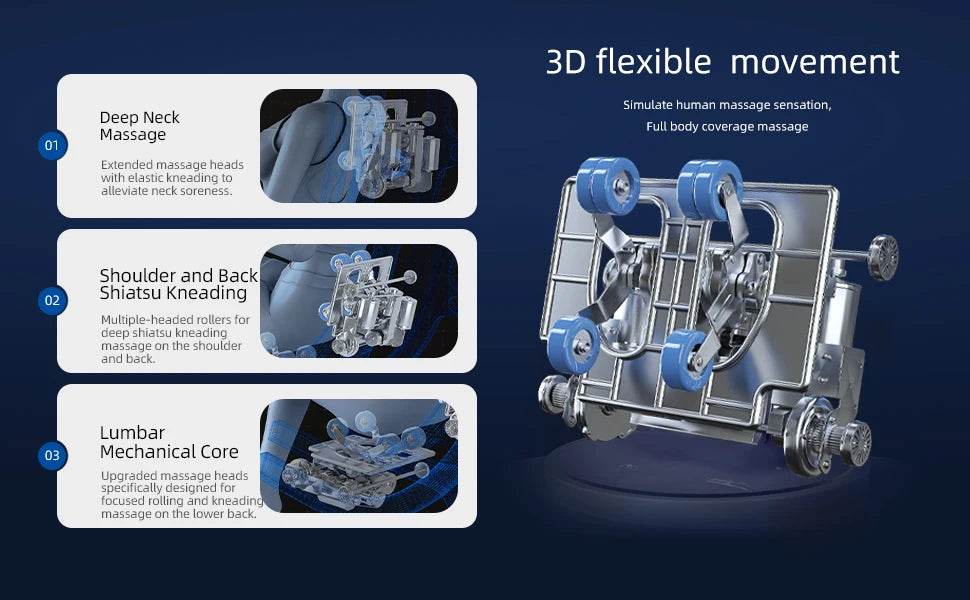 massage chairs full body zero gravity Real Relax 4D Massage Chair SL Guide Rail Full Body and Recliner with Heating and Airbags - Omega Lifestyles