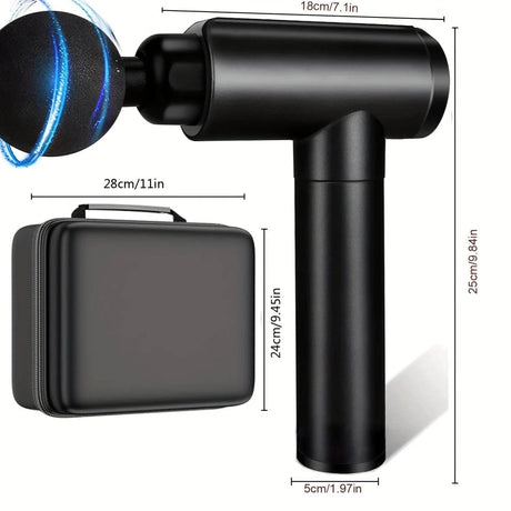 Massage Gun, Muscle Therapy Gun For Athletes, Deep Tissue Percussion Body Muscle Massager With 30 Adjustable Speeds, 6 Types Of - Sleep Galleria